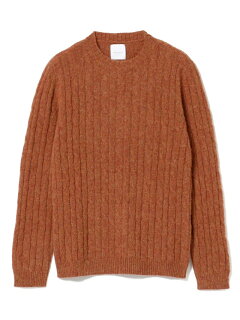Bellwood Cable Crewneck Sweater 51-15-0451-012: Brick