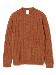 Bellwood Cable Crewneck Sweater 51-15-0451-012: Brick Bellwood Cable Crewneck Sweater 51-15-0451-012: Brick