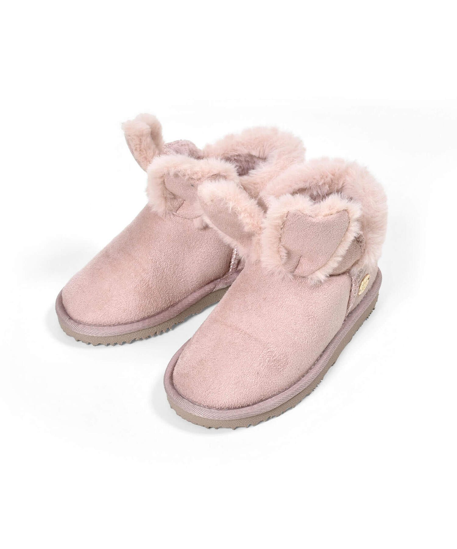 【SALE／50%OFF】SLAP SLIP アニマルフワフワウサギ耳付ムートンブーツ(14~18cm) ベベ オンライン ストア シューズ・靴 ブーツ ピンク ホワイトのサムネイル