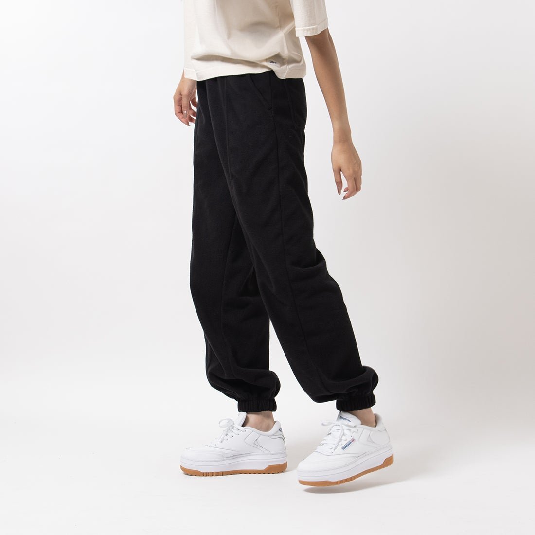 【SALE／59%OFF】Reebok パンツ / CL Q4 PANT リーボック パンツ ジャージ・スウェットパンツ ブラック グリーン【送料無料】