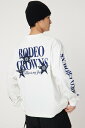 RODEO CROWNS WIDE BOWL メンズバンダナスターアップリケL/S Tシャツ ロデオクラウンズワイドボウル トップス カットソー・Tシャツ ホワイト ブラック【送料無料】