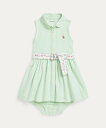 POLO RALPH LAUREN (ベビー)ストライプド ニット オックスフォード シャツドレス & ブルマー ラルフローレン マタニティウェア・ベビー用品 ロンパース・カバーオール グリーン【送料無料】(4)