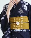 utatane utatane 綿麻 清江絞り 有松染め 兵児帯 菱 カラシ ウタタネ 着物・浴衣・和装小物 和装小物【送料無料】