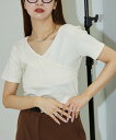【SALE/51%OFF】PUBLUX 2WAY 楊柳 ジャガード カシュクール半袖 Tシャツ 限定展開 25SS フリークスストア トップス カットソー・Tシ...