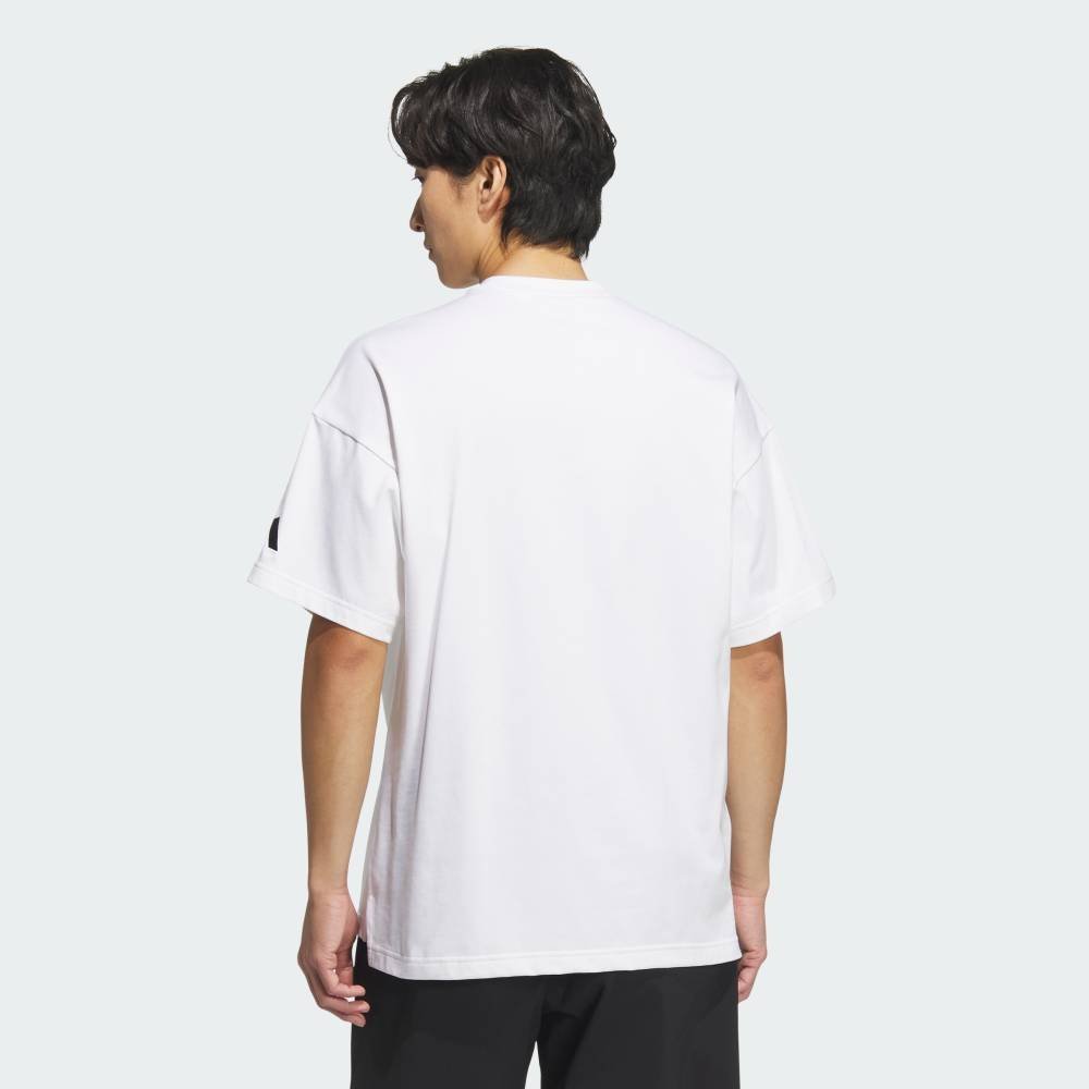 adidas 【公式】アディダス adidas ルーズフィット ヘビーシングルジャージー 半袖ポケットTシャツ アディダス トップス カットソー・Tシャツ ホワイト【送料無料】