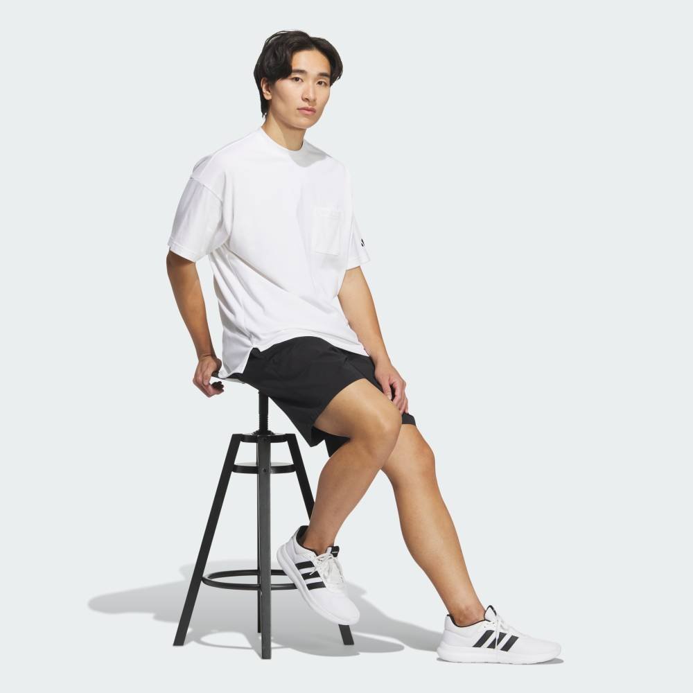 adidas 【公式】アディダス adidas ルーズフィット ヘビーシングルジャージー 半袖ポケットTシャツ アディダス トップス カットソー・Tシャツ ホワイト【送料無料】