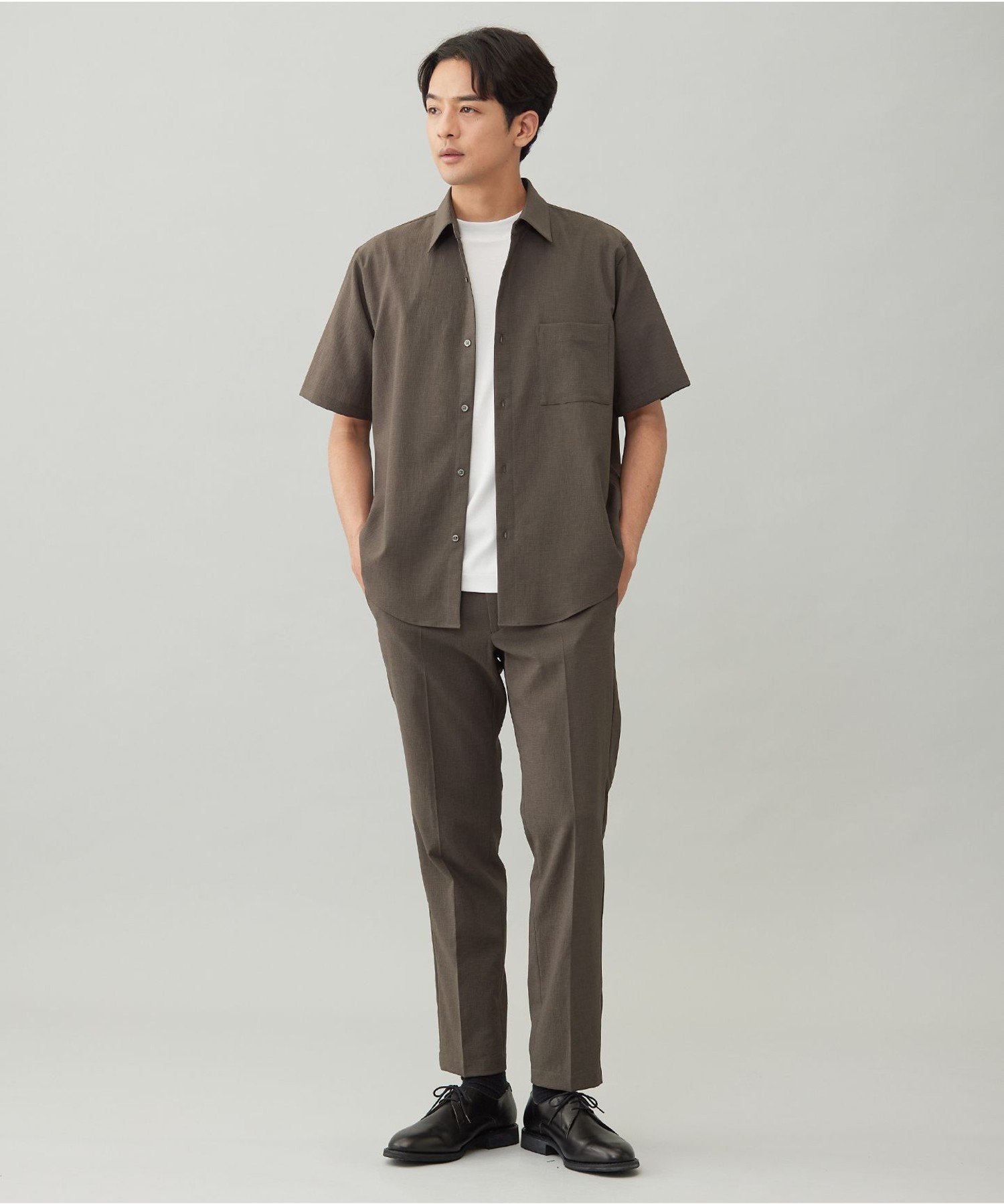 UNFILO MENS 【東レ開発素材】BREEZEMOVE 機能美パンツ アンフィーロ パンツ その他のパンツ ブラウン ブラック【送料無料】