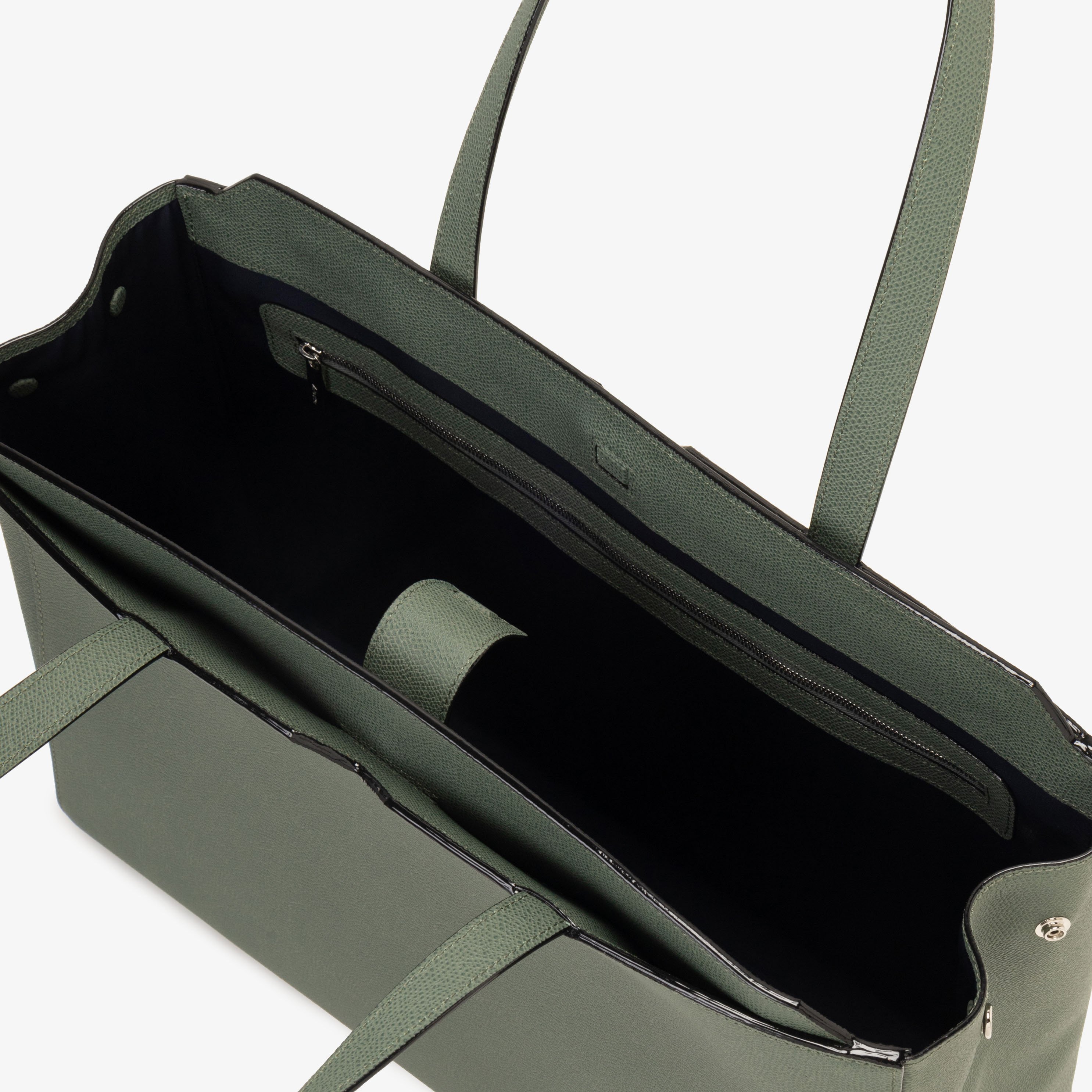 【公式】Vライン ホリゾンタル ショッピングバッグ ヴァレクストラ バッグ トートバッグ グリーン