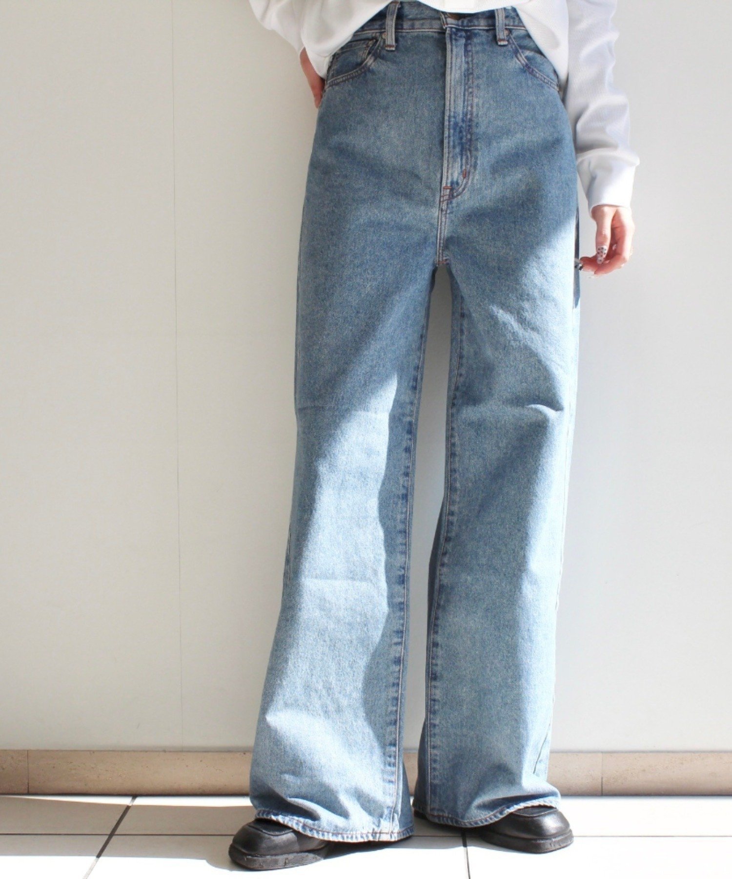 NEEDBY heritage(ニードバイ ヘリテージ)KYLIE/バギーワイド/ N1C1013 ビーセカンド パンツ ジーンズ・デニムパンツ
