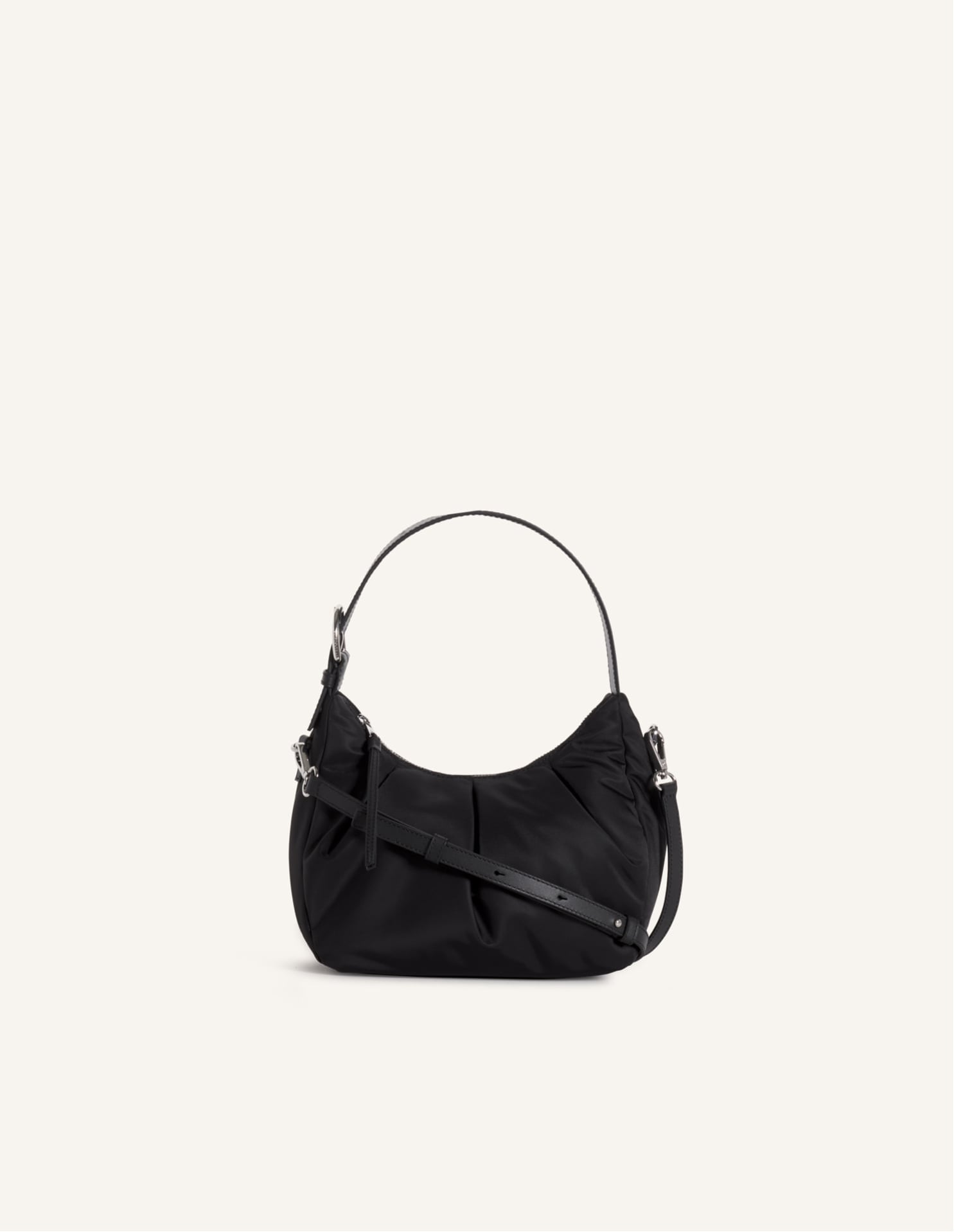 Maison Kitsune Maison Kitsune/(U)BLOOM NYLON BAG メゾン キツネ バッグ ショルダーバッグ ブラック【送料無料】