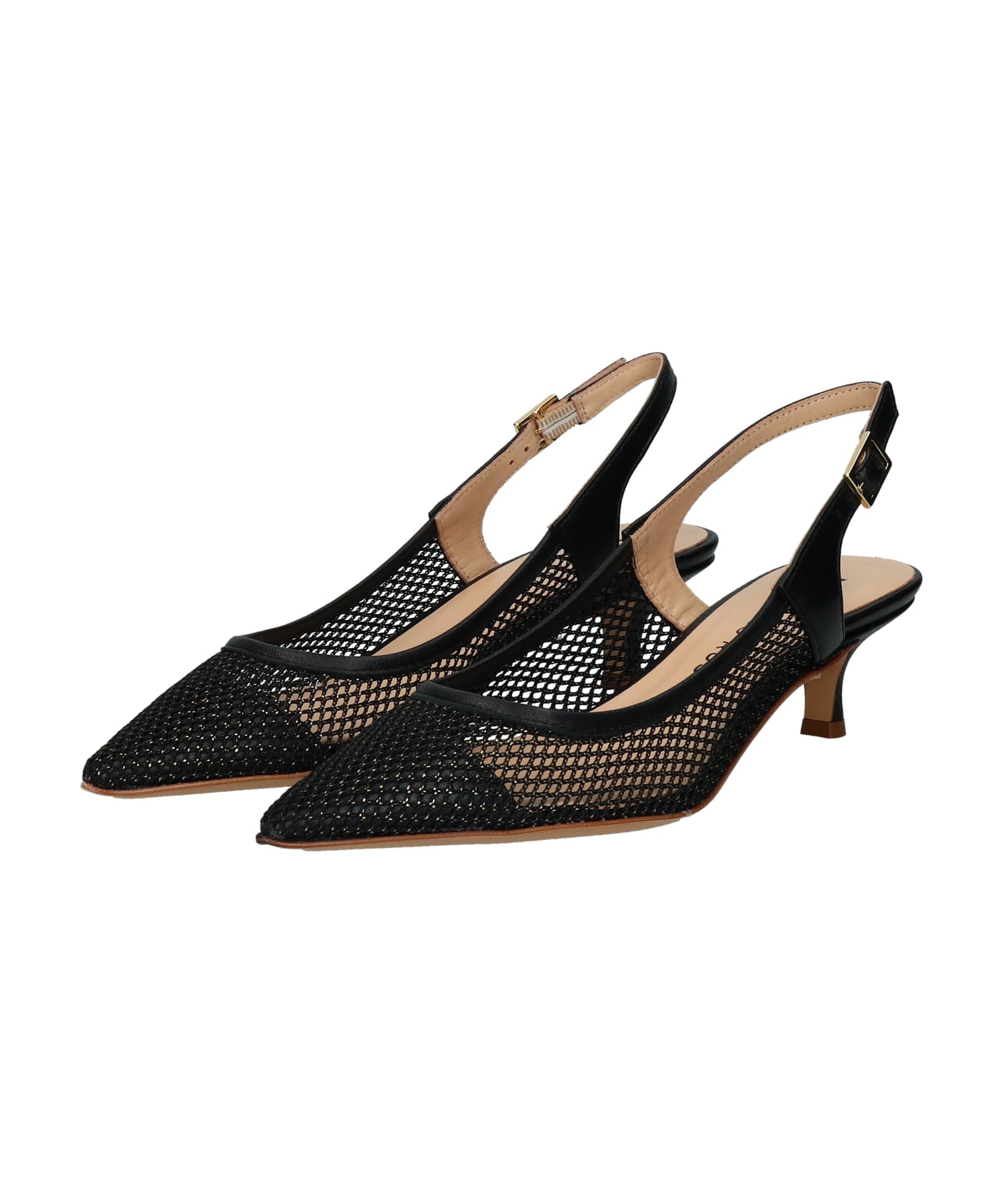 FABIO RUSCONI 【FABIO RUSCONI】バックバンドポインテッドチュールパンプス インターショシュール シューズ・靴 パンプス ブルー【送料無料】