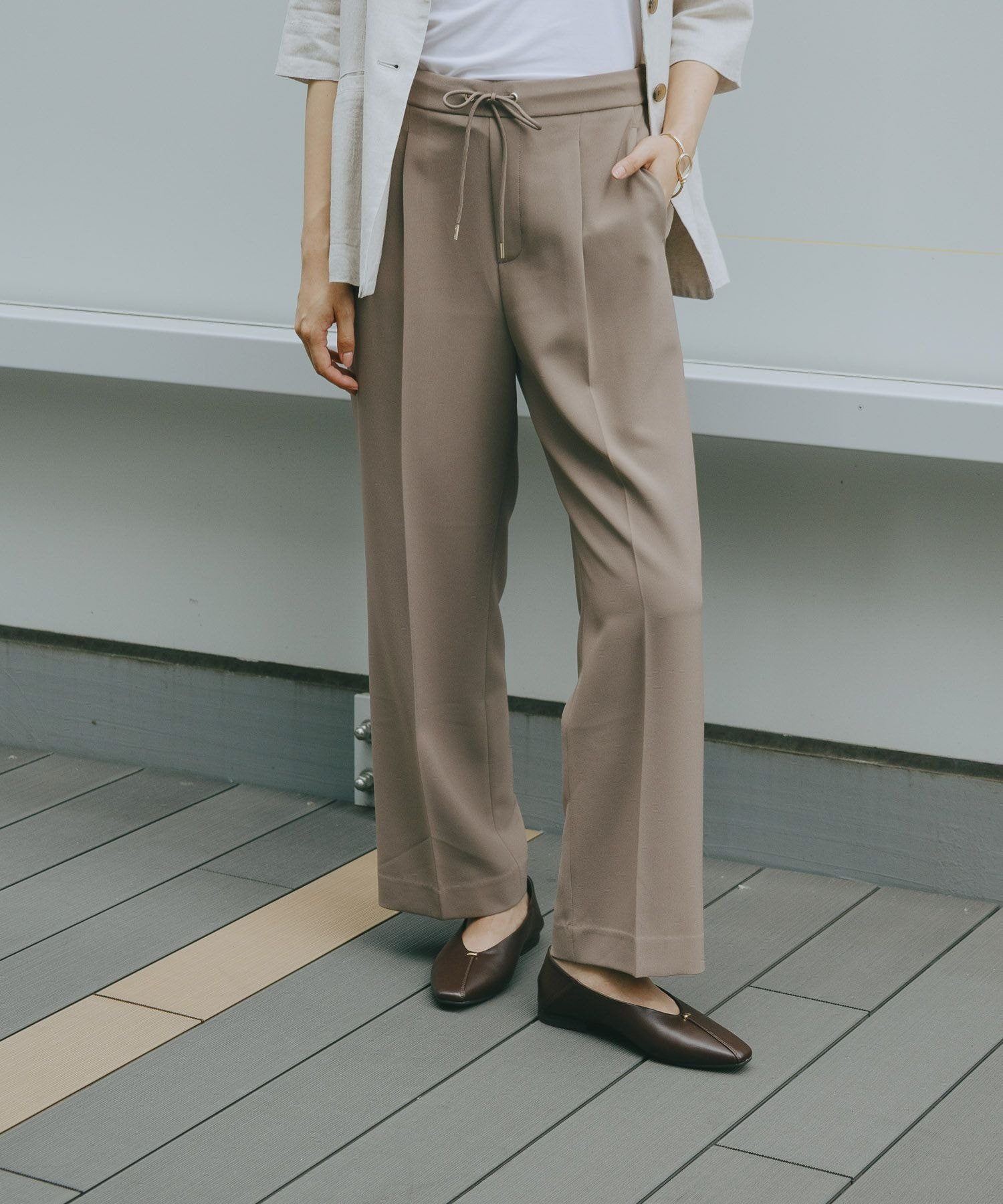 【SALE／20%OFF】GLOBAL WORK ウツクシルエットDRYイージーパンツ/636550 グローバルワーク パンツ その他のパンツ グレー ブラック ブラウン ネイビー stylife-15625416 Rakuten Fashion サンプル画像3