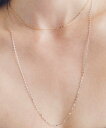 les bon bon les bon bon/victoria long necklace white gold ヴィクトリアロングネックレス ホワイトゴールド K10 10K ジュエリー ギフト ルボンボン セットアップセブン アクセサリー・腕時計 ネックレス シルバー【送料無料】