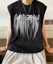 【SALE/71%OFF】NOWLE NOWLE/(M)【NOWLE】ルーズシルエット フロントロゴ ノースリーブTシャツ チェルカ トップス ノースリーブ・タ...