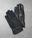 【SALE/33%OFF】NEWYORKER MEN カシミヤ混ビーバー チェック グローブ ニューヨーカー ファッション雑貨 手袋 ネイビー【送料無料】