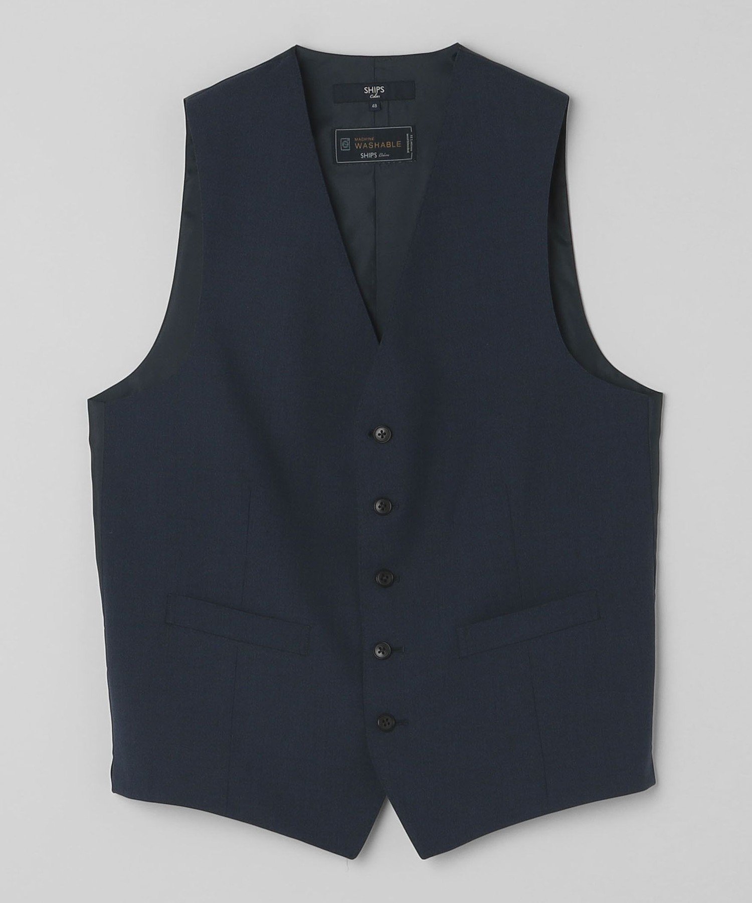 【SALE／30%OFF】SHIPS Colors SHIPS Colors:＜洗濯機可能＞TW ウォッシャブル スーツ ベスト(セットアップ対応可能) シップス スーツ・フォーマル スーツベスト ネイビー ブラック【送料無料】