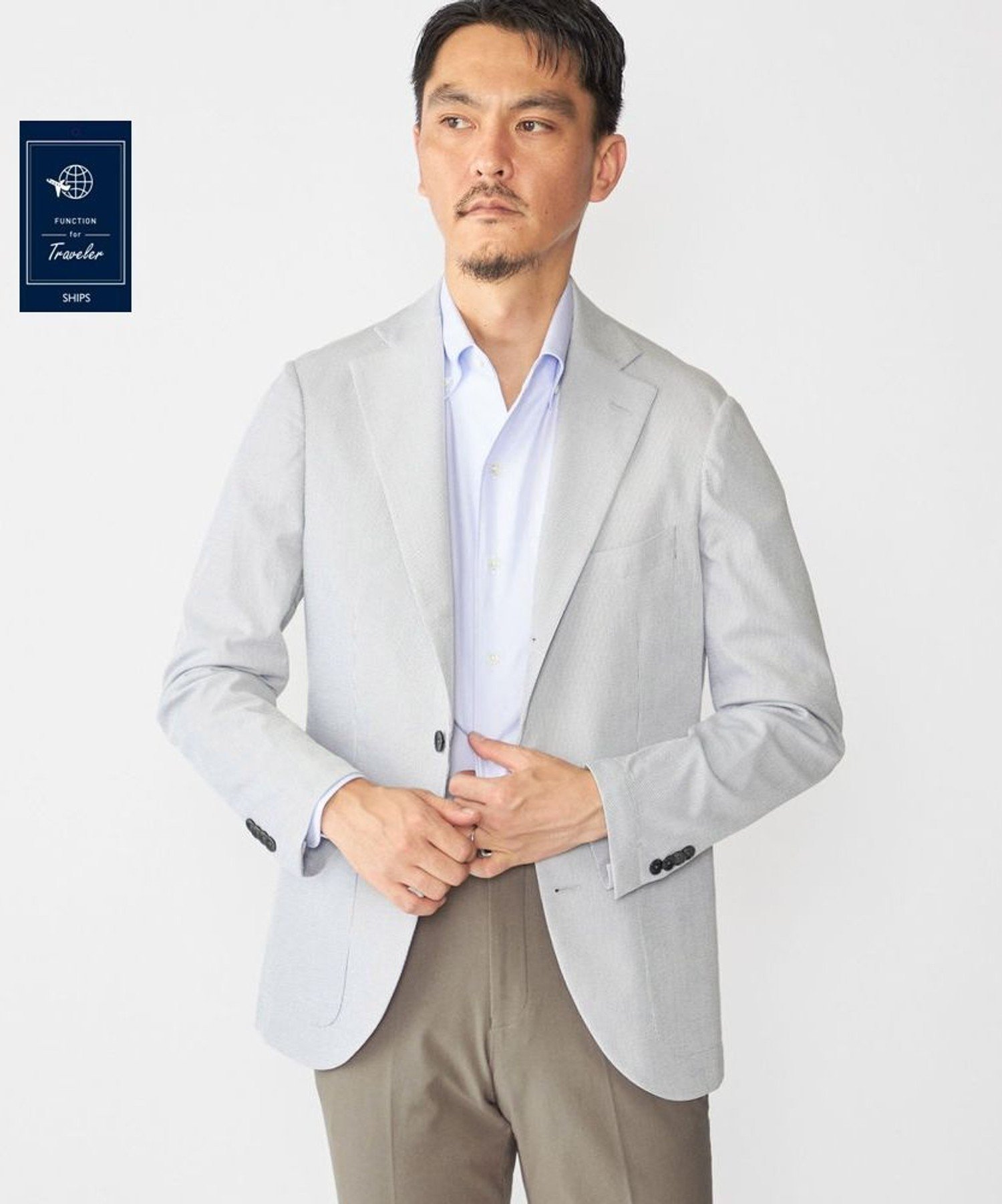 新品タグ付✨バラシ　シアサッカーテーラードジャケット　ライトブルー　50/XL 楽天市場】シアサッカー ジャケット（サイズ（S/M/L）S