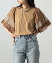 【SALE/30%OFF】MAISON BREEZE reveur MAISON BREEZE reveur/ティアードフリルスリーブTシャツ trc-234038 セットアップセブン トップス カットソー・Tシャツ ブラック ベージュ ホワイト【送料無料】