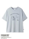 gelato pique 4月19日12時発売【PEANUTS】【HOMME】ワンポイントTシャツ ジェラートピケ トップス カットソー・Tシャツ ブルー ネイビー【送料無料】