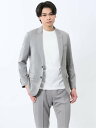 TAKA-Q 軽量 スリムフィット 2ボタンジャケット ウィンドペンライトグレー(セットアップ可能) 【25SS】 メンズ セットアップ ジャケット ビジネス ...