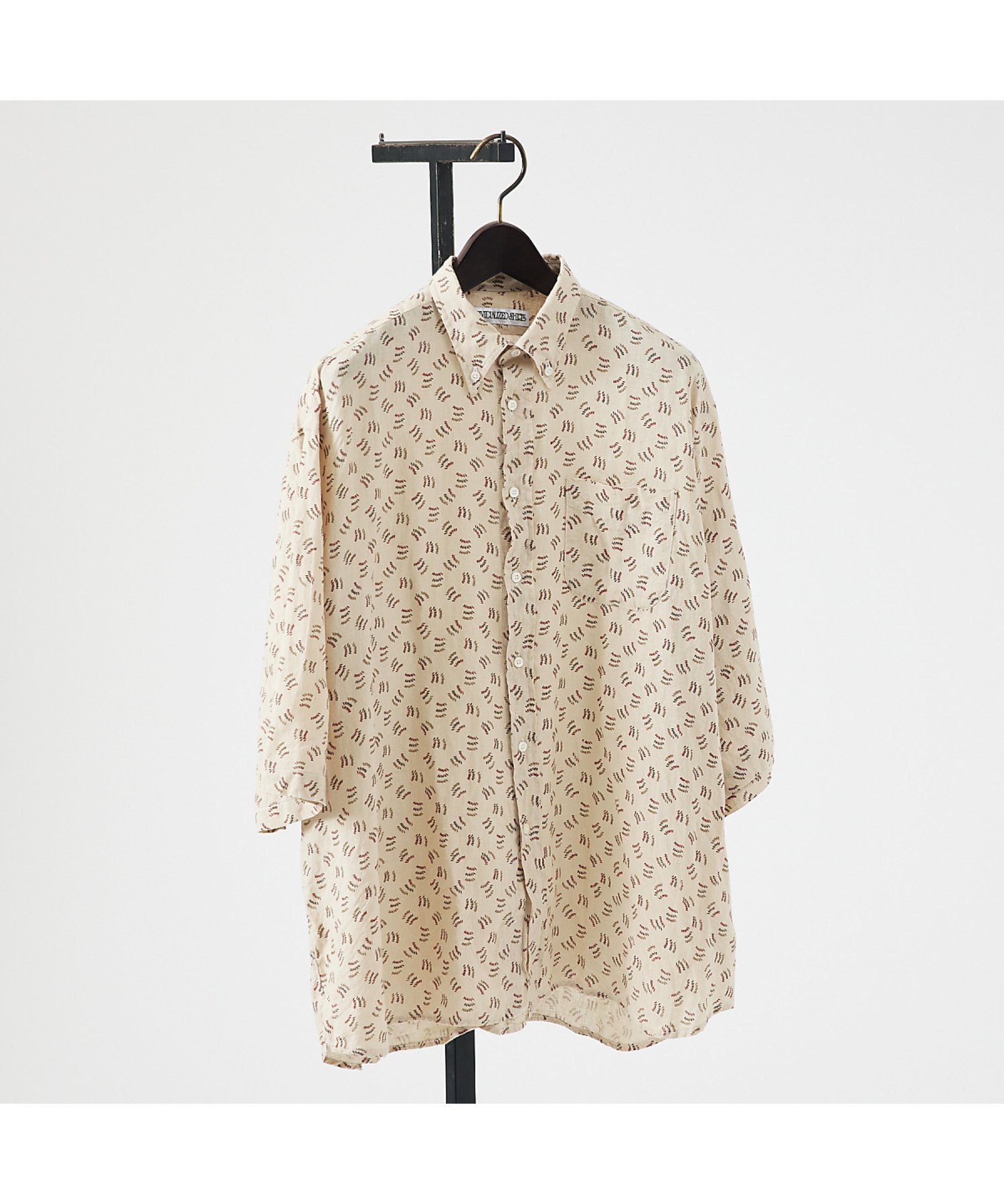 【別注】Individualized shirts / ボタンダウン半袖シャツ アバハウス トップス シャツ・ブラウス ベージュ カーキグリーン レッド