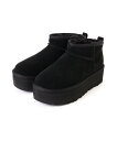 B'2nd UGG(アグ)Classic Mini Platform/113499 ビーセカンド シューズ・靴 ブーツ ベージュ ブラック【送料無料】