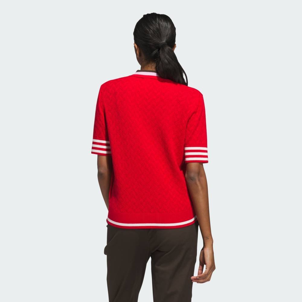【SALE／20%OFF】adidas 【公式】アディダス adidas 【オリジナルスゴルフ】Originals ニット ポロ アディダス トップス ポロシャツ レッド【送料無料】