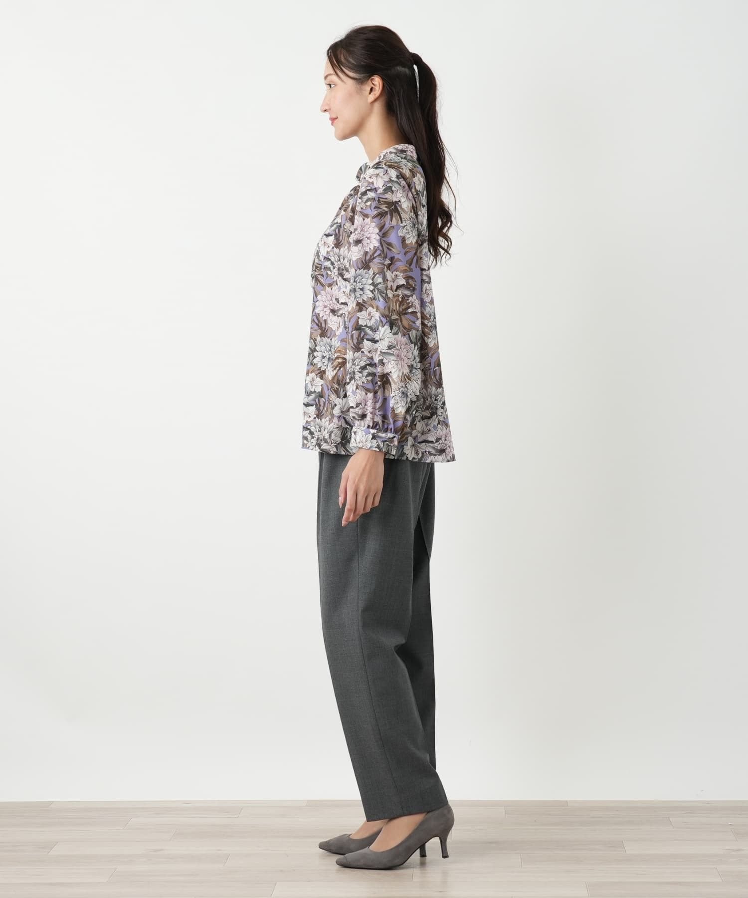 Leilian PLUS HOUSE ブラウス【ROCHAS Premiere】 レリアン プラスハウス トップス シャツ・ブラウス