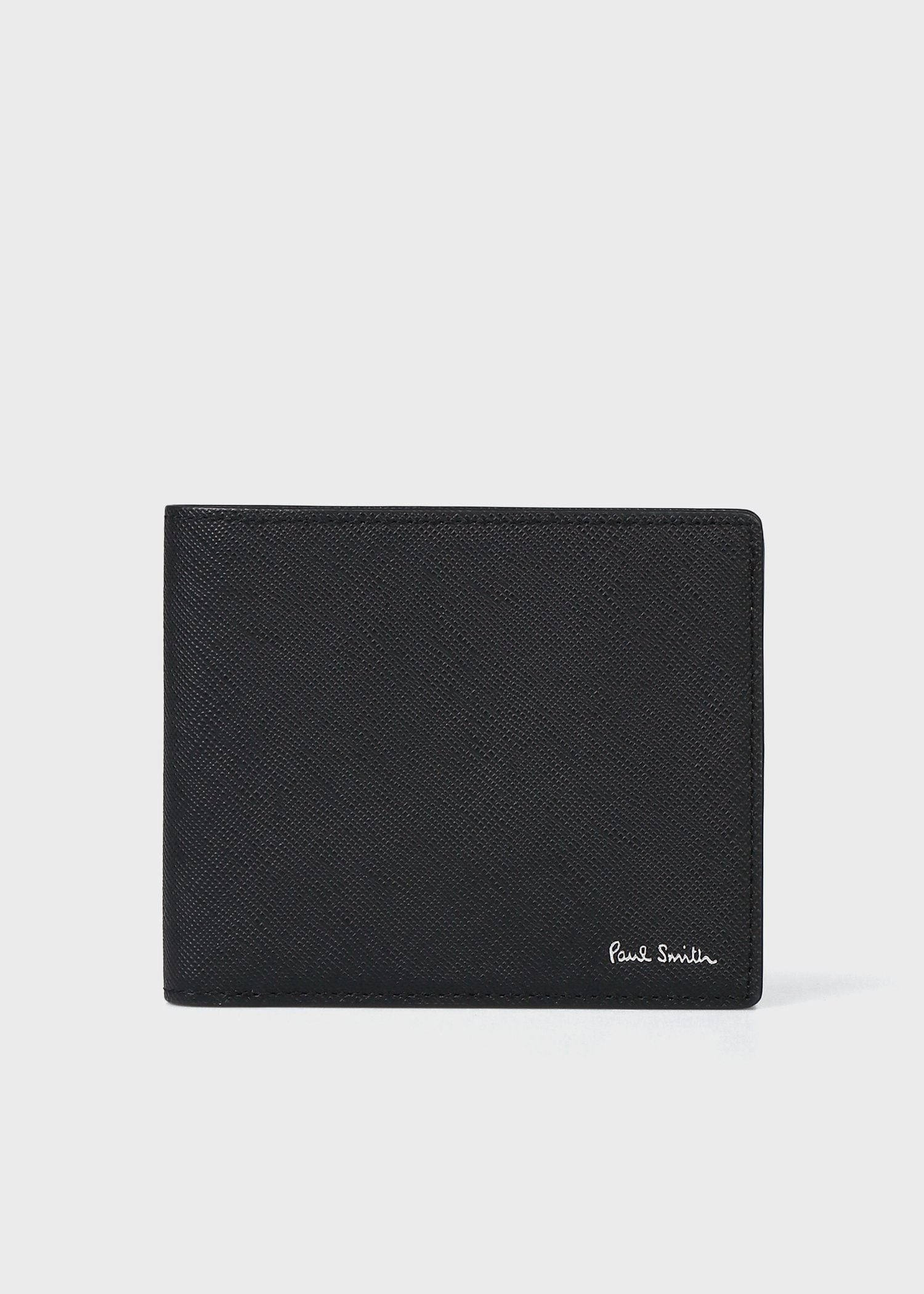 Paul Smith "Miniデューンズ" 2つ折り財布 ポール・スミス 財布・ポーチ・ケース 財布 ブラック【送料無料】