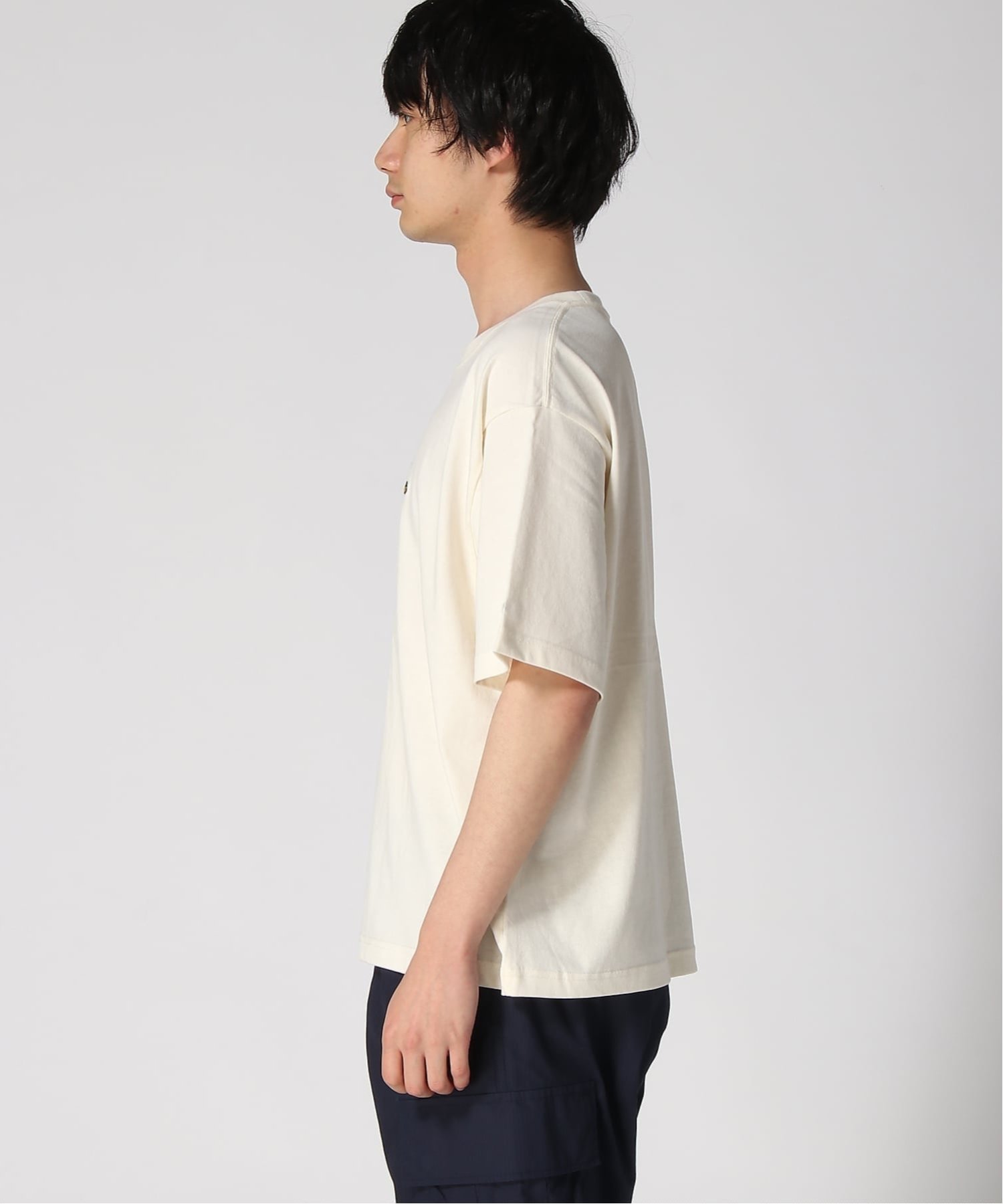 FRUIT OF THE LOOM/(M)FTL x PEANUTS16/-OE 天竺T シャツ3 ハンドサイン トップス カットソー・Tシャツ ホワイト グレー