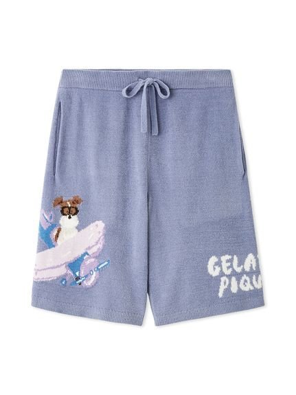 【ヒラノトシユキ】【HOMME】エアリーモコPLANEDOGジャガードハーフパンツ ジェラートピケ パンツ その他のパンツ