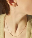 les bon bon les bon bon/victoria double necklace yellow gold×white gold K10 10K ジュエリー ギフト ルボンボン セットアップセブン アクセサリー・腕時計 ネックレス ゴールド【送料無料】