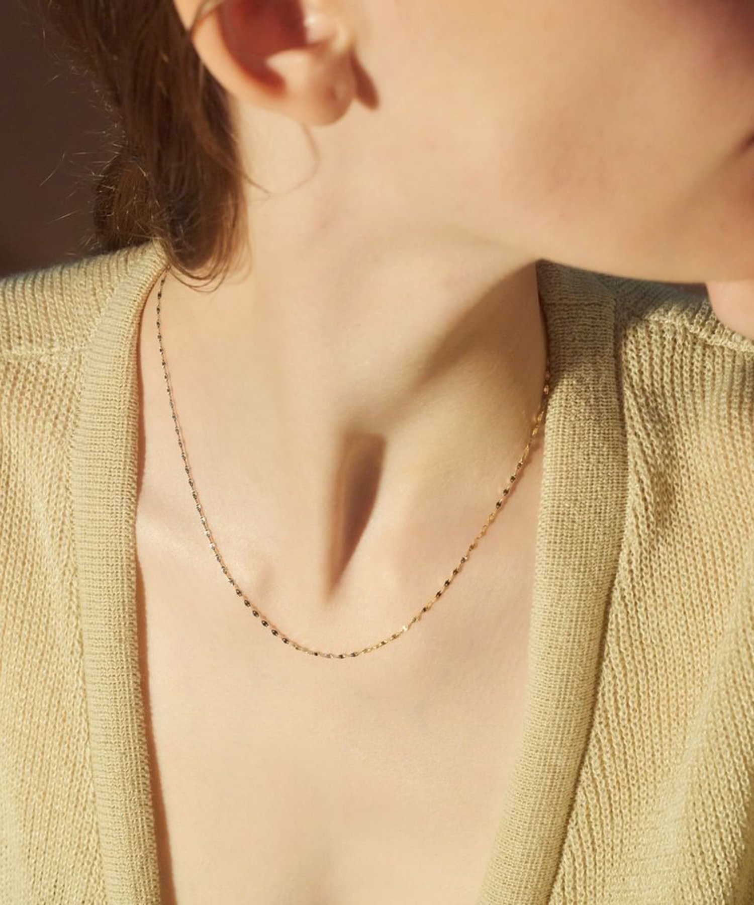 les bon bon les bon bon/victoria double necklace yellow gold×white gold ネックレス K10 10K ジュエリー ルボンボン ギフト セットアップセブン アクセサリー・腕時計 ネックレス ゴールド【送料無料】
