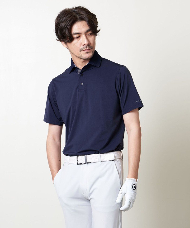 【SALE／30%OFF】UNITED ARROWS ＜UNITED ARROWS GOLF ＞ メンズ ジャカード ポロシャツ ユナイテッドアローズ スポーツ/水着 スポーツウェア ネイビー グレー【送料無料】