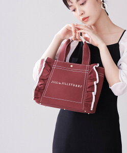 JILL by JILLSTUART フリルトート(小) ジル バイ ジルスチュアート バッグ バッグその他 レッド ブラック ホワイト ブラウン【送料無料】