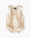 【SALE/60%OFF】agnes b. FEMME CU40 GILET ジレ アニエスベー トップス ベスト・ジレ ゴールド【送料無料】