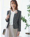 【SALE/10%OFF】IKKA LOUNGE 【フォーマル対応】ファンシーツイードジャケット イッカ ジャケット・アウター その他のジャケット・アウター ホ...