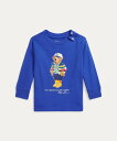 POLO RALPH LAUREN (ベビー)Polo ベア コットン ロングスリーブ Tシャツ ラルフローレン トップス カットソー・Tシャツ ブルー【送料無料】