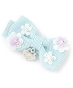 【SALE/50%OFF】mezzo piano お花リボン ヘアクリップ ナルミヤオンライン ヘアアクセサリー その他のヘアアクセサリー ピンク ホワイト ブルー