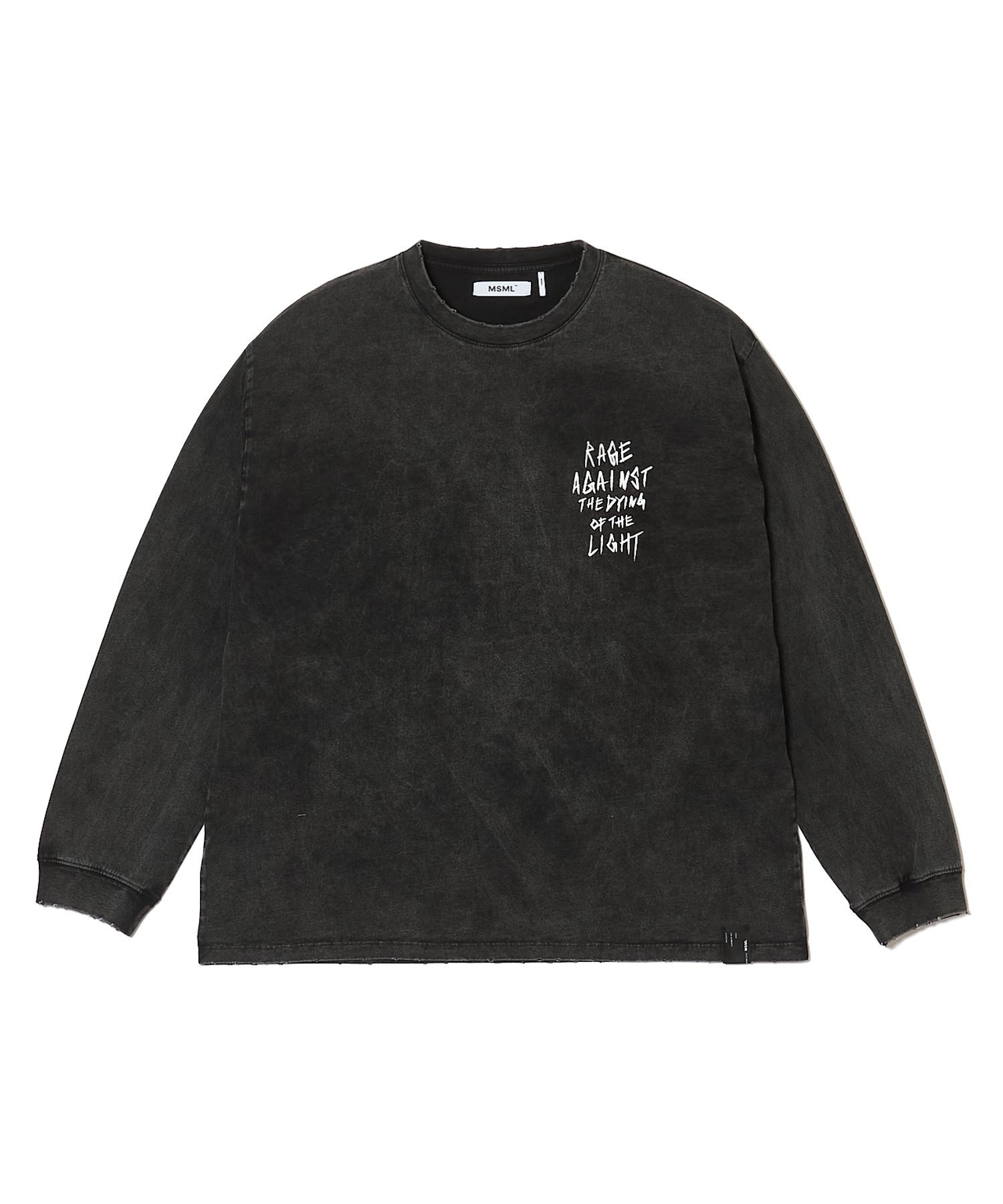 MSML CROSS LONG SLEEVE T SHIRT ガーデン トップス カットソー・Tシャツ ブラック【送料無料】