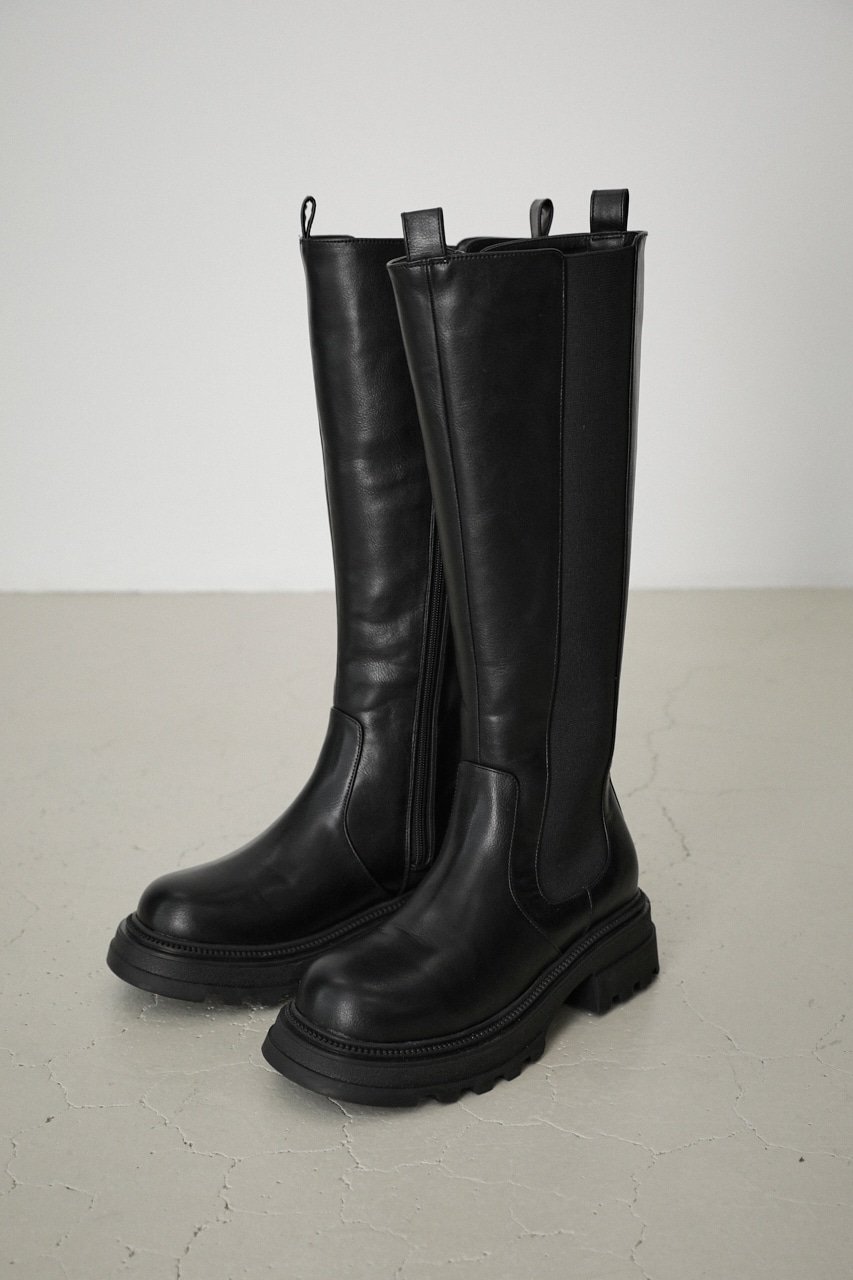 マウジー ブーツ レディース 【SALE／30%OFF】AZUL BY MOUSSY TRACK SOLE LONG BOOTS アズールバイマウジー シューズ・靴 ブーツ ブラック【送料無料】