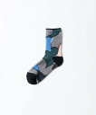 TRICOTE PUZZLE PILE SOCKS トリコテ 靴下・レッグウェア 靴下 ブルー