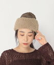 【SALE/50%OFF】studio CLIP ウール混フェイクファーニットワッチ スタディオクリップ 帽子 ニット帽・ビーニー ホワイト グレー ブラウン