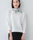 【SALE/68%OFF】INDIVI 春SALE!【洗える/無縫製】美シルエット ドルマンスリーブニット インディヴィ トップス ニット イエロー ホワイト ...