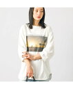 Rouge vif la cle 【JHANKSON x Le Melange】フォトプリント ロンT / 長袖T ルージュ・ヴィフ ラクレ トップス カットソー・Tシャツ ホワイト【送料無料】
