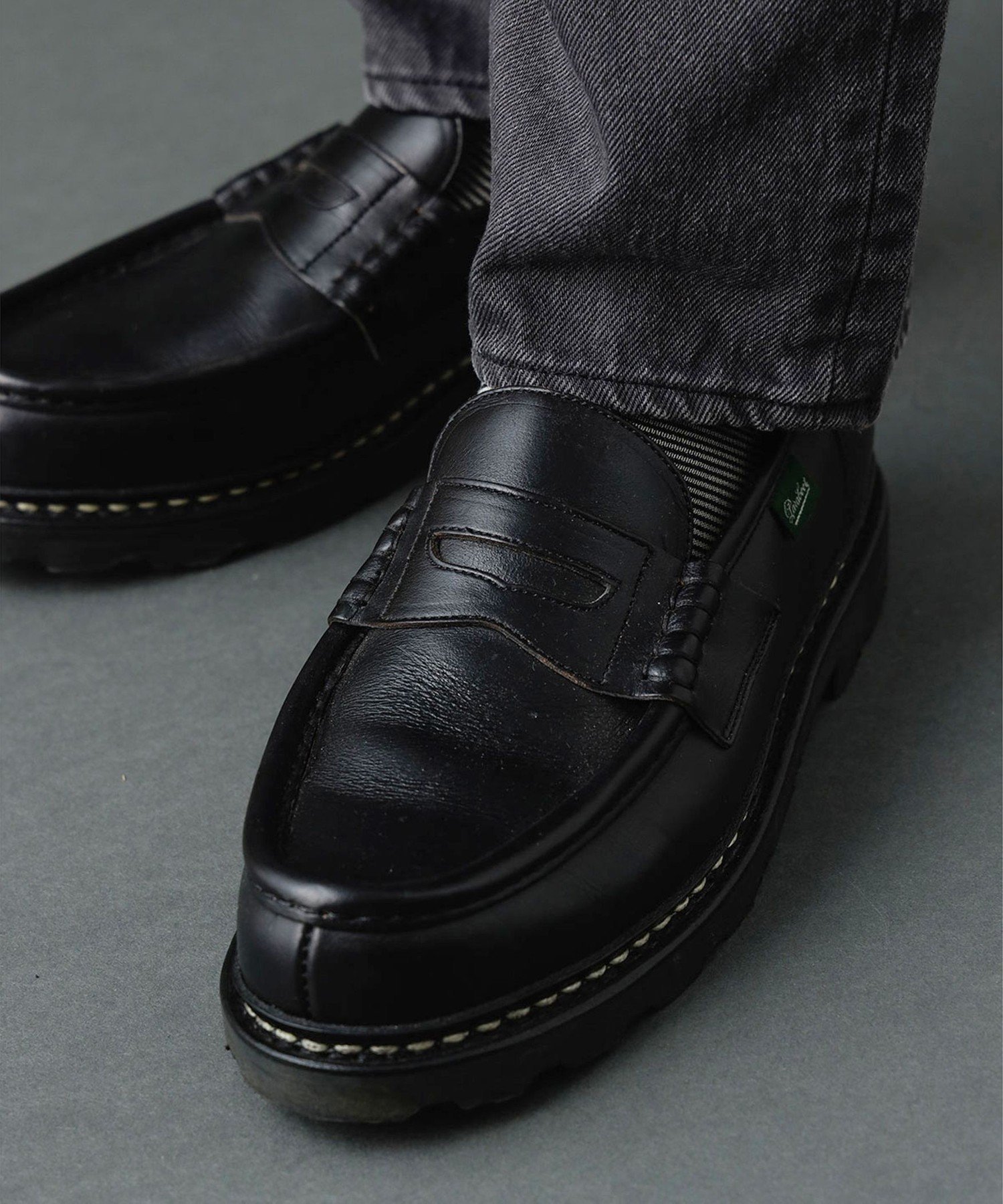 【SALE／20%OFF】BEAMS F Paraboot / 別注 REIMS クロムエクセルレザー ローファー ビームス メン シューズ・靴 レースアップ・ドレスシューズ ブラック【送料無料】