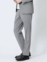 m.f.editorial 軽量メッシュ スリムフィット ノータックパンツ 千鳥(セットアップ可能) 【25SS】 メンズ パンツ ボトム カジュアル ビジネス...