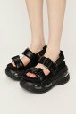 SLY AIR VOLUME SOLE BELT サンダル スライ シューズ・靴 サンダル ブラック【送料無料】