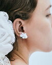 IRIS47 IRIS 47/petit breath earring/プチ ブレス イヤリング フォブ アクセサリー・腕時計 イヤリング・イヤーカフ ホワイト【送料無料】