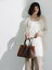 Te chichi 【松井愛莉着用】シアーノーカラーシャツ テチチ トップス シャツ・ブラウス ホワイト ブラック ブラウン【送料無料】 6,930円